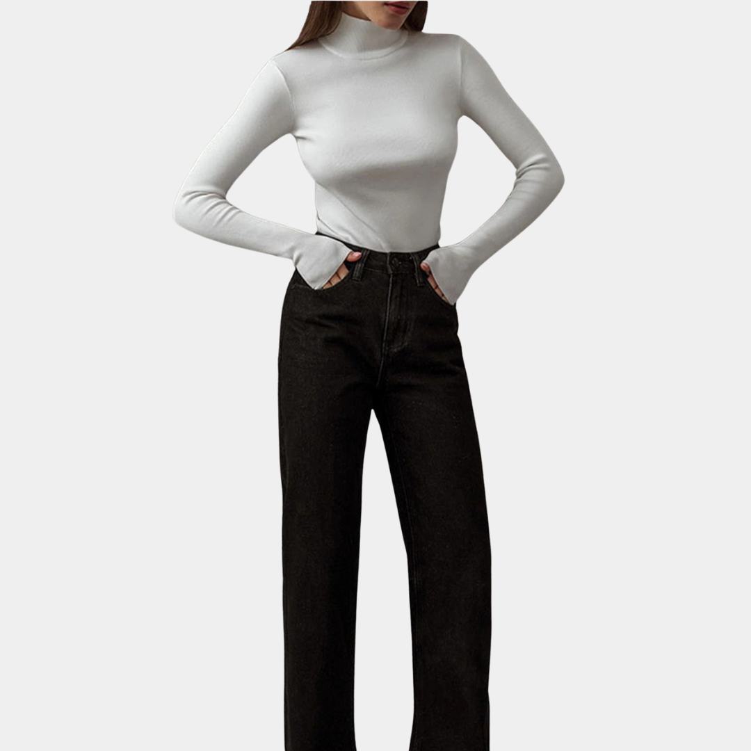 Murphy Mode | Turtleneck Top women with Long Sleeve