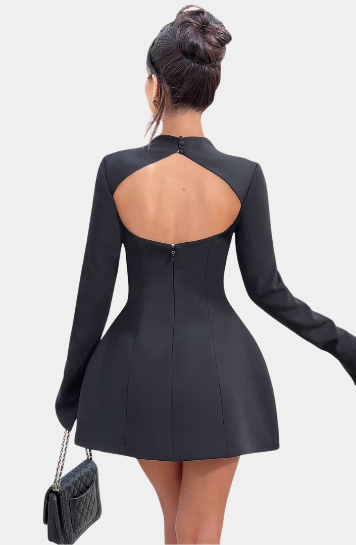Murphy Mode | Women’s Long Sleeve A-Line Mini Dress