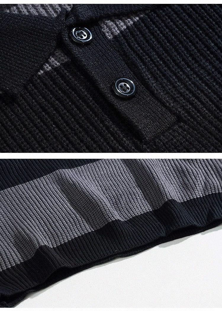 Murphy Mode | Men’s Striped Polo Sweater
