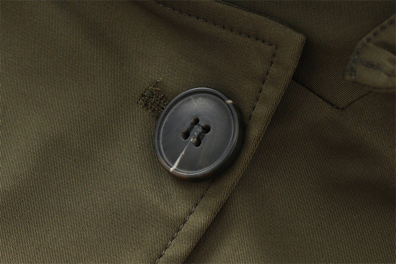 Murphy Mode | Short Trench Coat Women Green