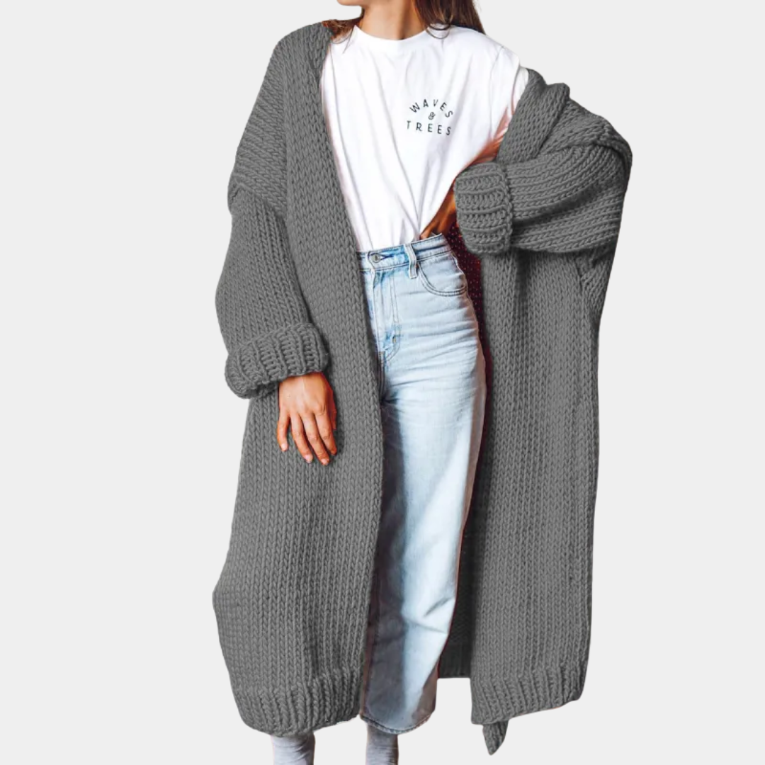 Murphy Mode | Women’s Long Loose Knit Cardigan
