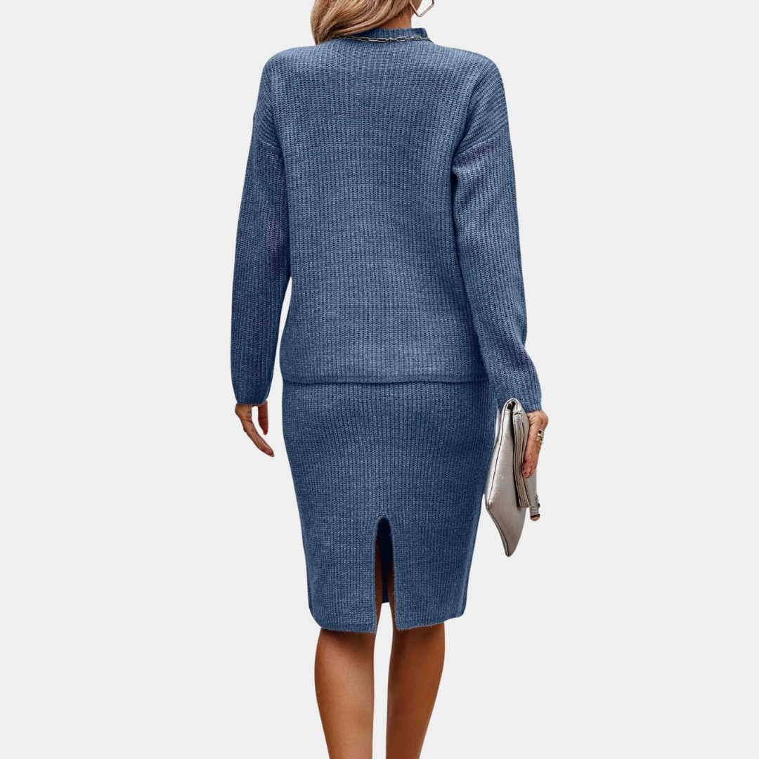 Murphy Mode | Women’s Long Sleeve Mock Neck Sweater Set