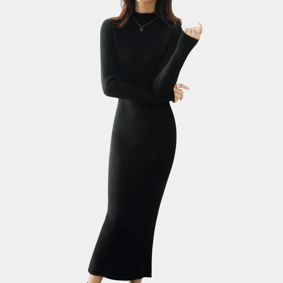 Murphy Mode | Women’s Slim Fit Knitted Wool Dress