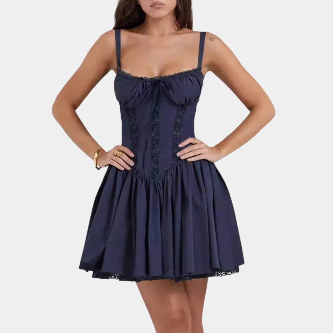 Murphy Mode | Women's Lace Print Mini Dress