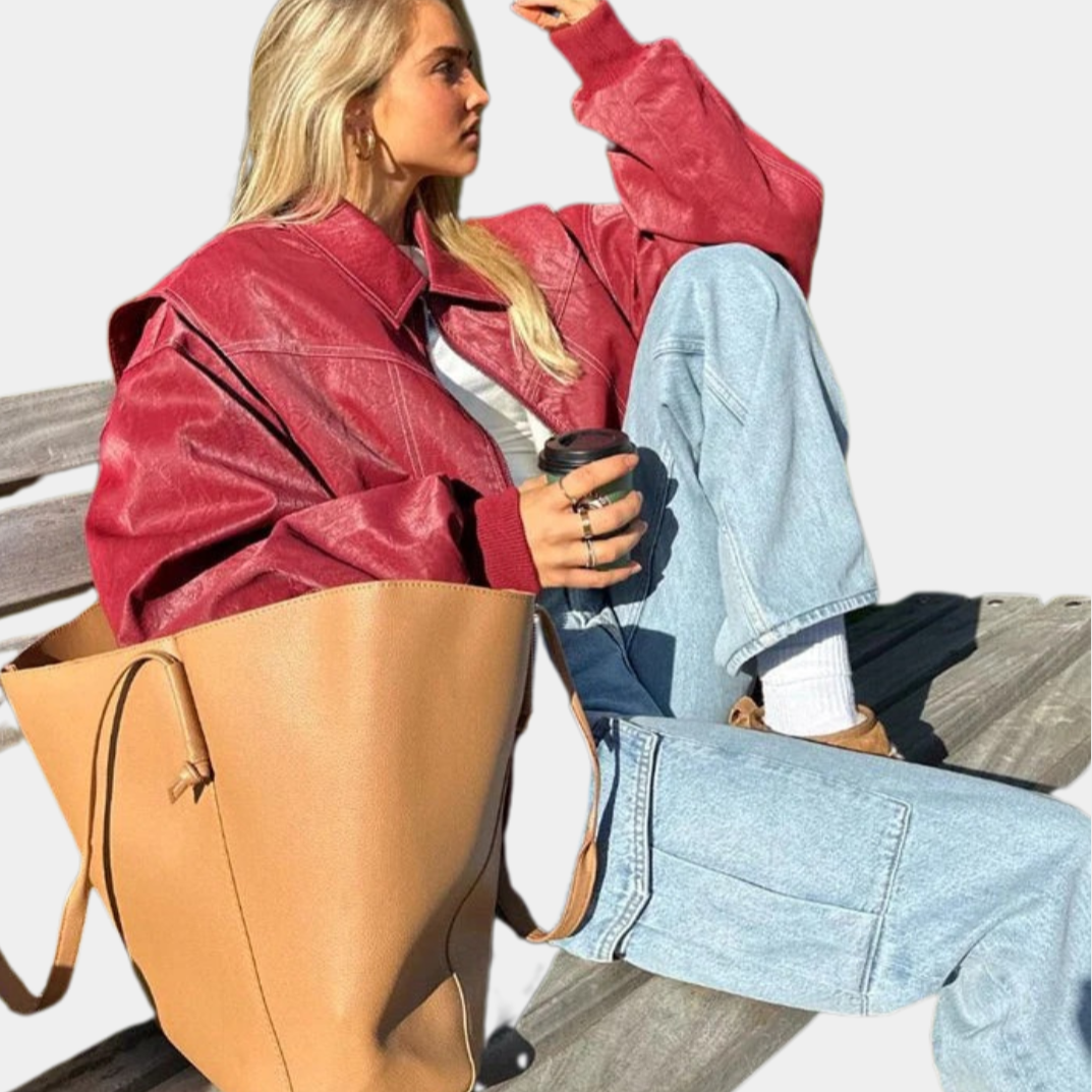 Murphy Mode | Women’s Leather Bomber Jacket