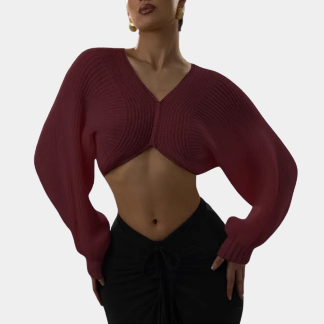 Murphy Mode | Crop Knit Sweater for Women
