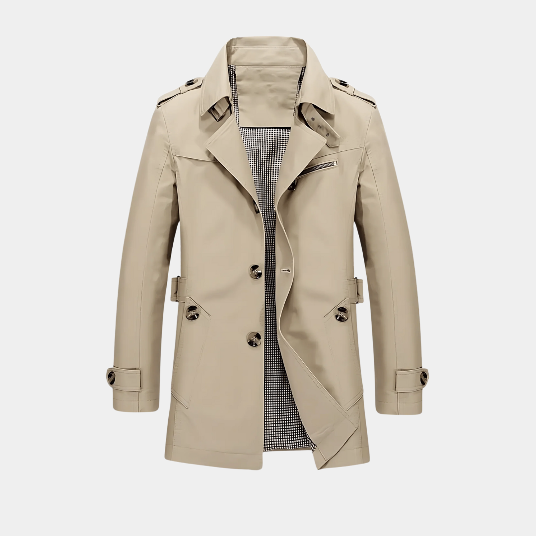 Murphy Mode | Men’s Trench Coat with Suit Collar