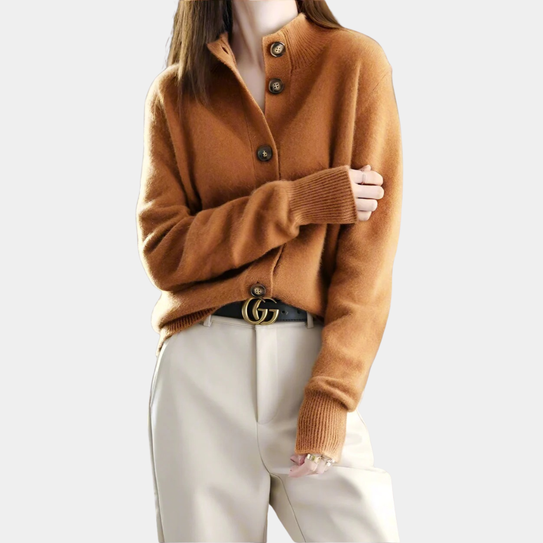 Murphy Mode | Women’s Stand Collar Knit Cardigan