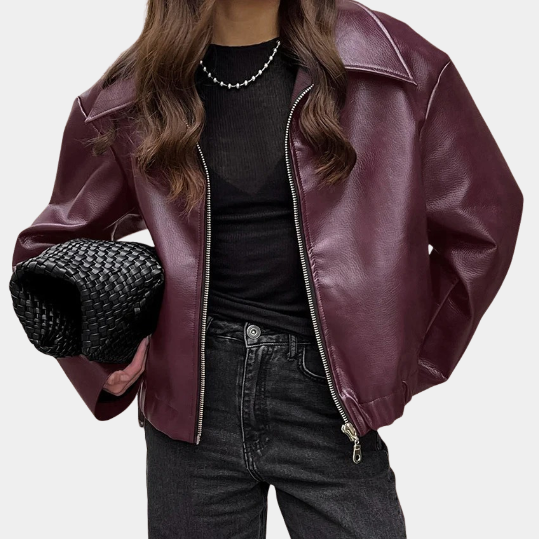 Murphy Mode | Women’s Leather Zipper Jacket