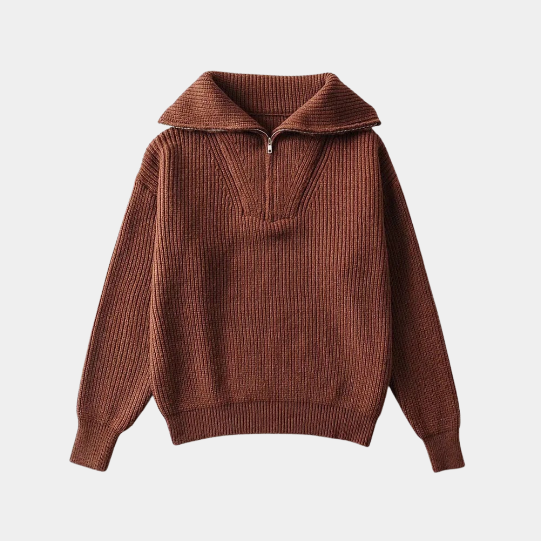 Murphy Mode | Women’s High Neck Zipper Sweater