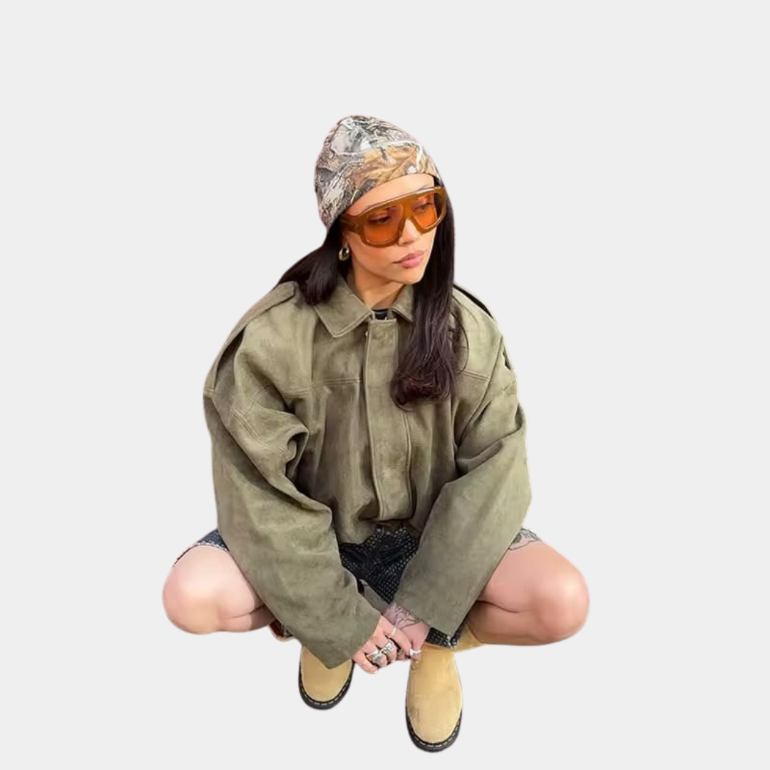 Murphy Mode | Women’s Suede Bomber Jacket