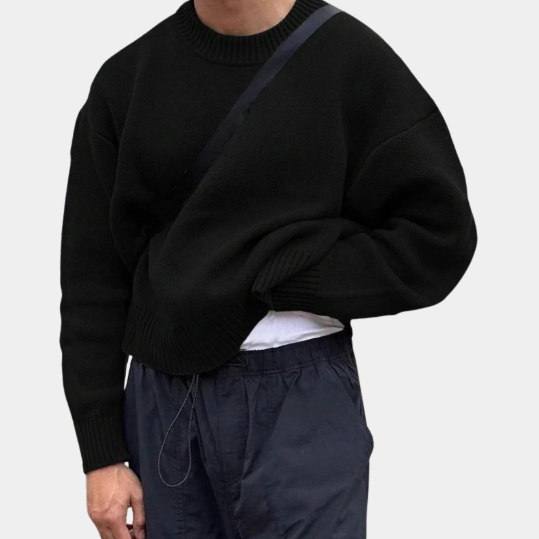 Murphy Mode | Men’s Long Sleeve Jacquard Pullover Sweater