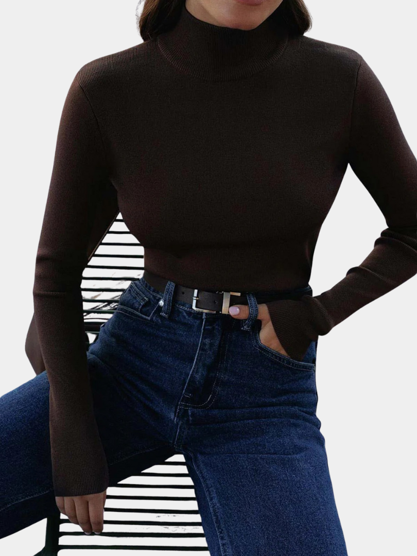 Murphy Mode | Turtleneck Top women with Long Sleeve