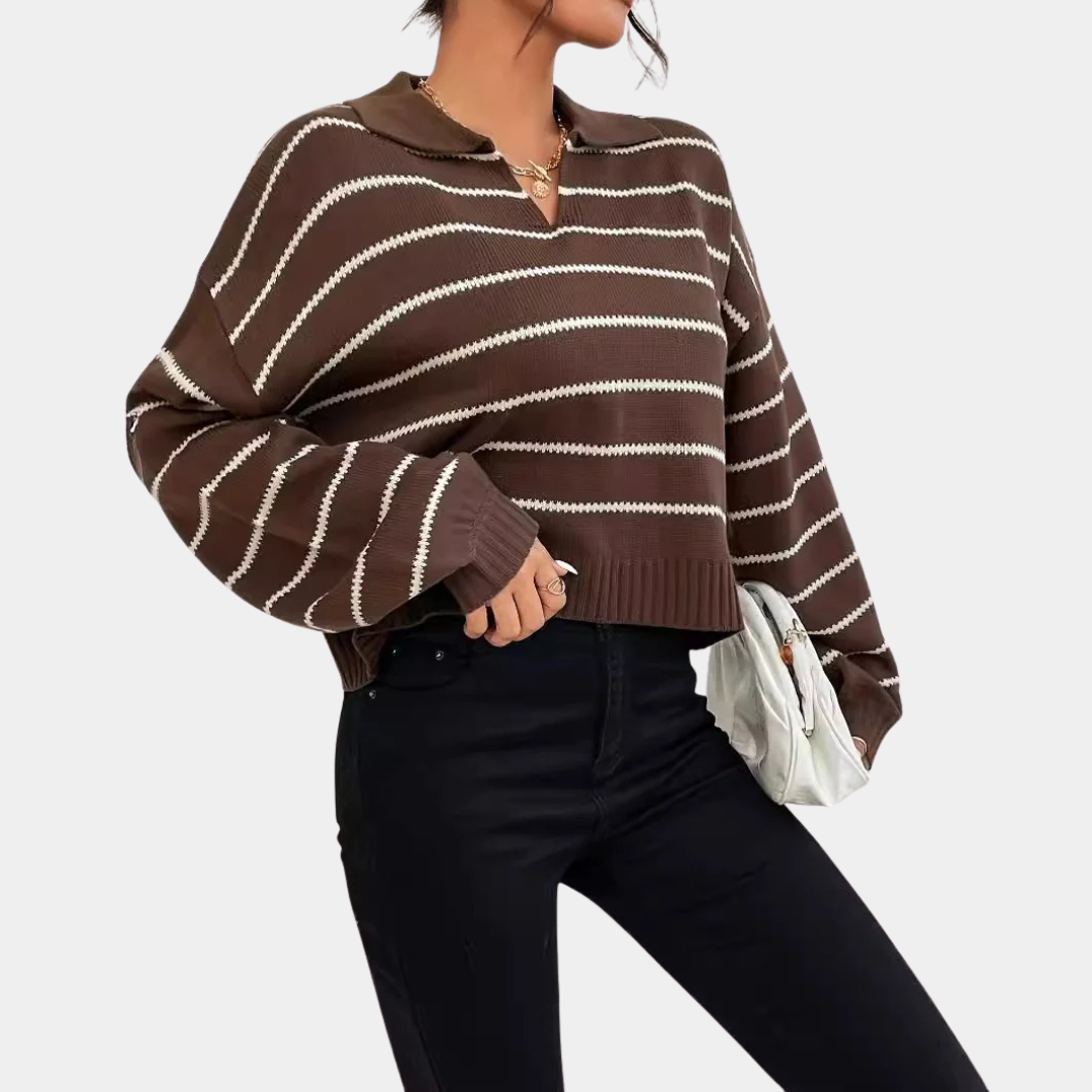Murphy Mode | Women’s Striped Knitted Sweater