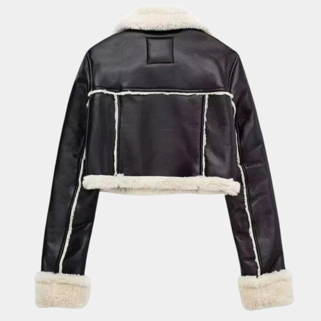 Murphy Mode | Women’s Short Fur Leather Jacket