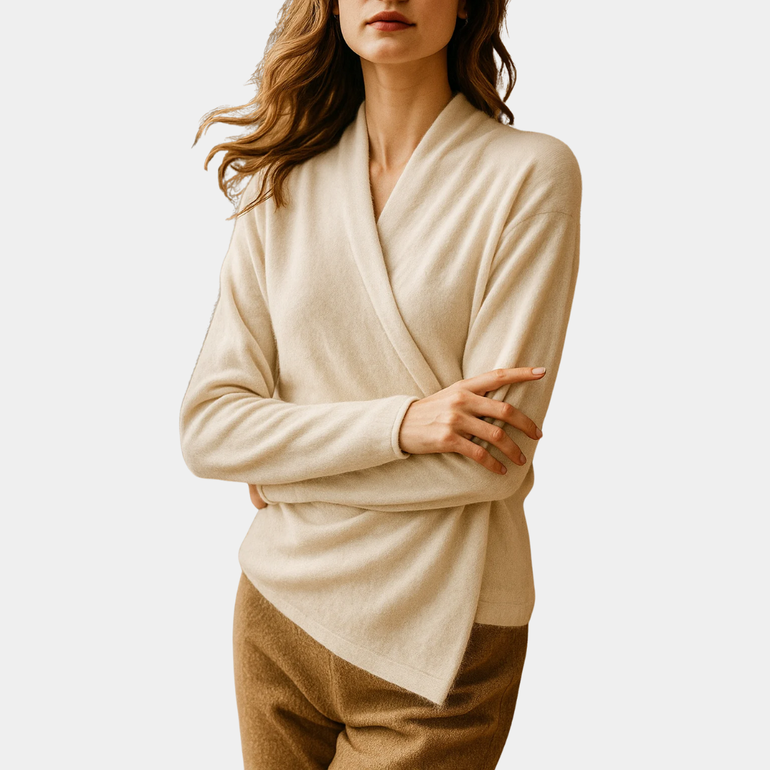 Murphy Mode | Women’s Cross V-Neck Cashmere Sweater