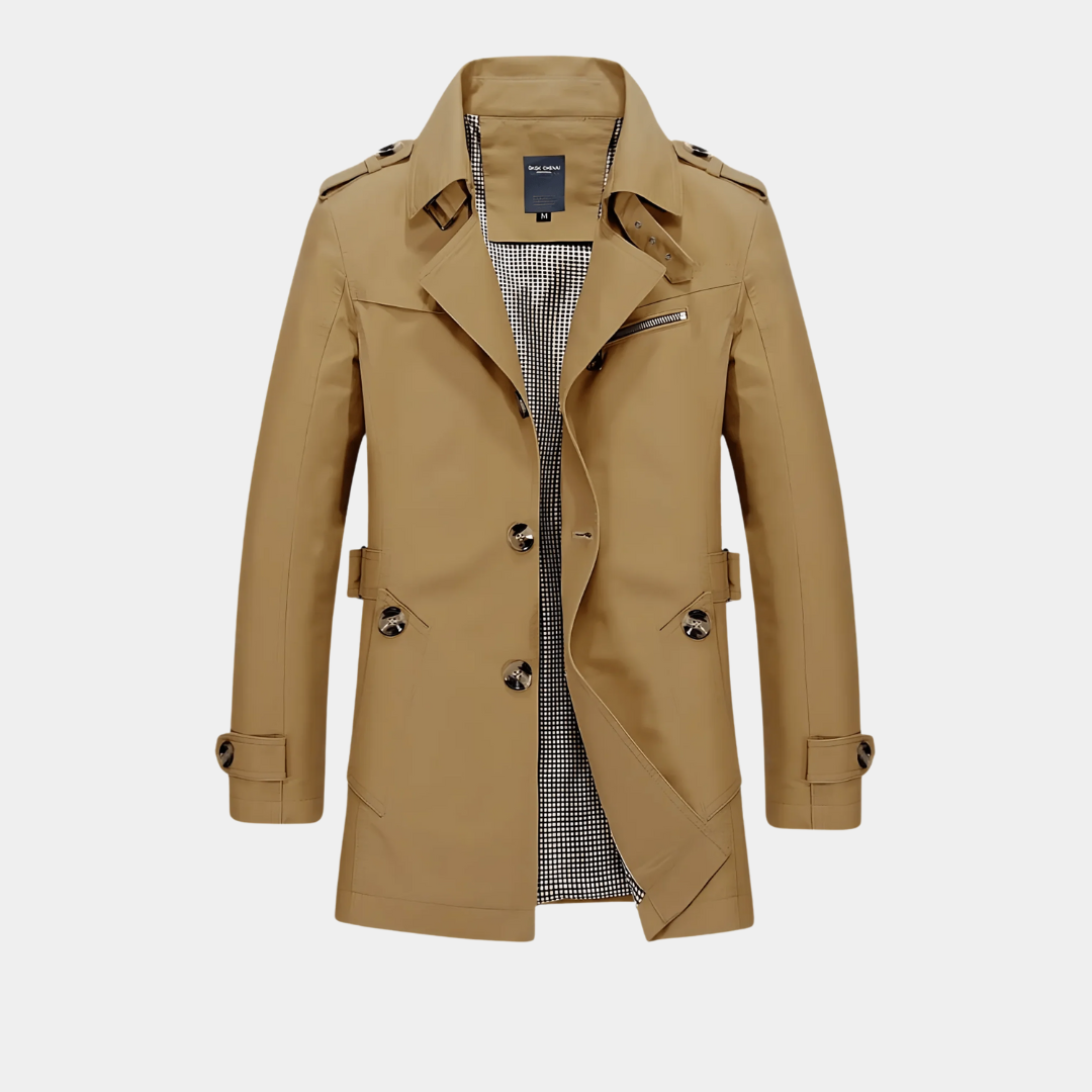 Murphy Mode | Men’s Trench Coat with Suit Collar