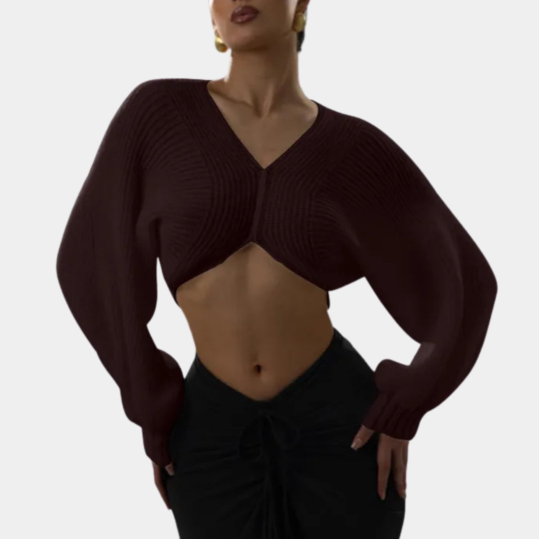 Murphy Mode | Crop Knit Sweater for Women