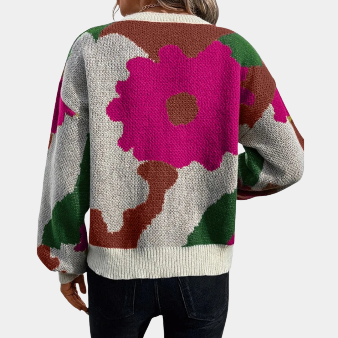 Murphy Mode | Women’s Cozy Floral Print Sweater