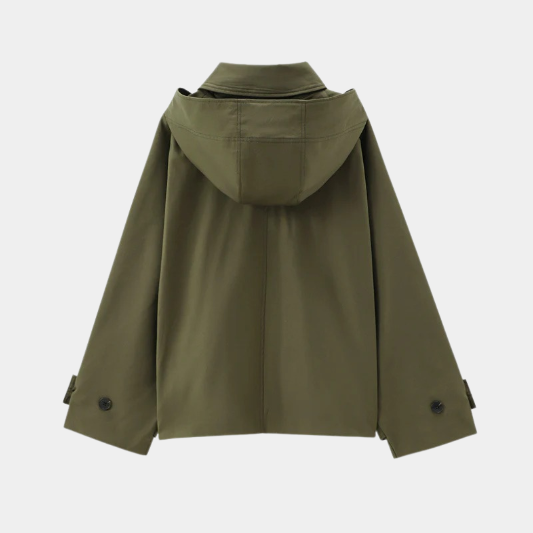 Murphy Mode | Short Trench Coat Women Green