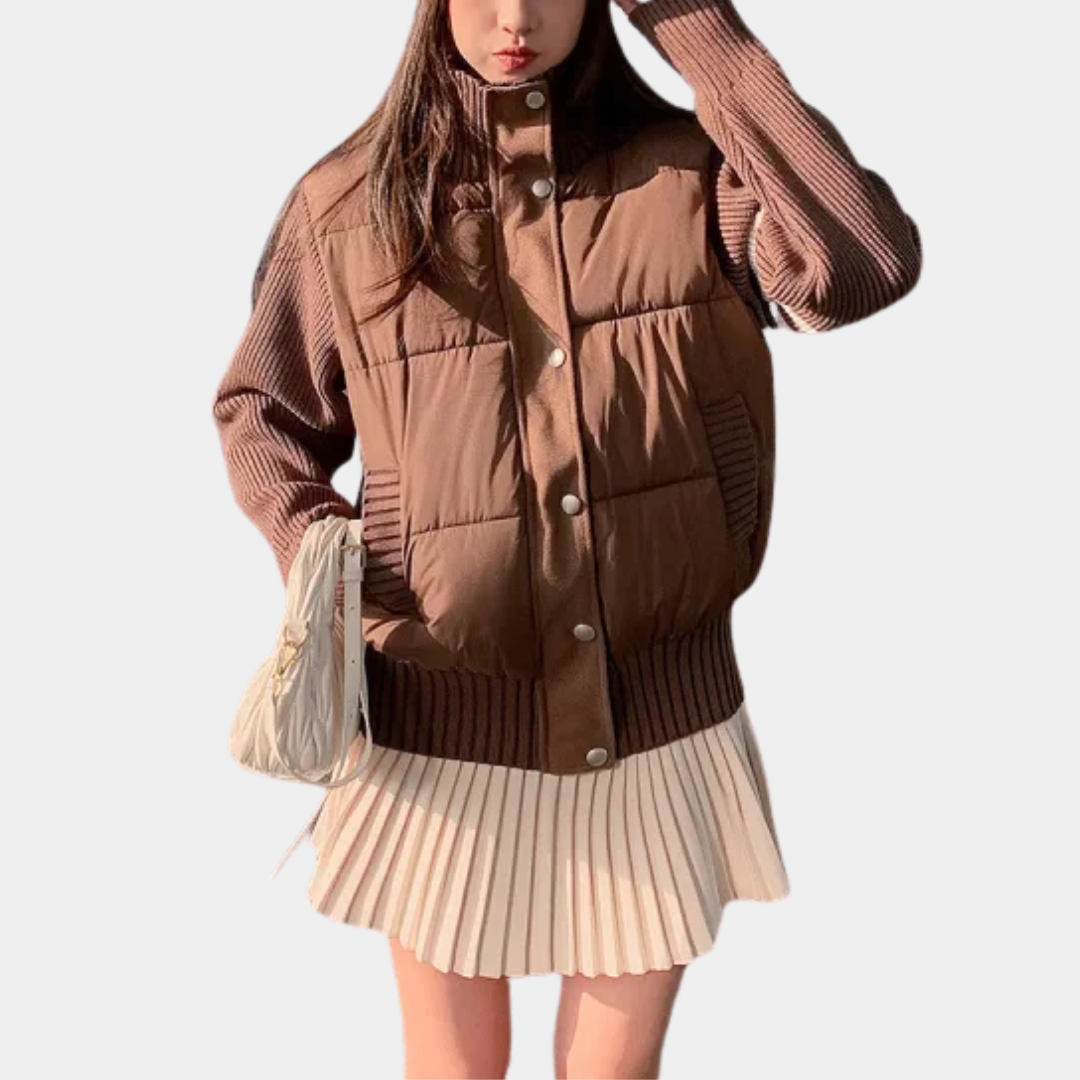 Murphy Mode | Knitted Hybrid Puffer Jacket Women