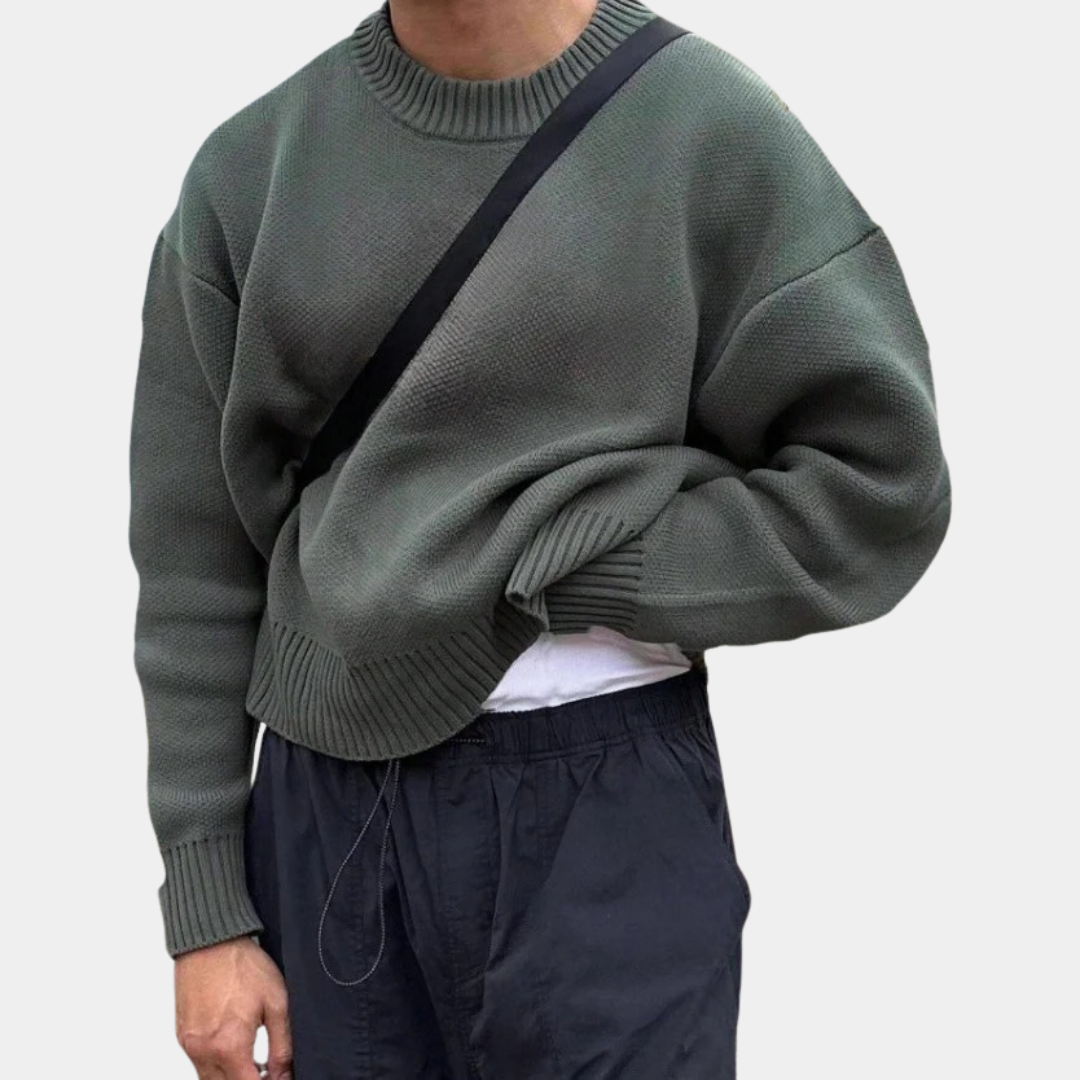 Murphy Mode | Men’s Long Sleeve Jacquard Pullover Sweater