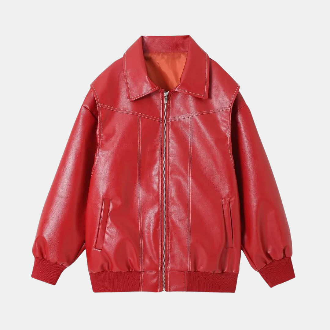 Murphy Mode | Women’s Leather Bomber Jacket