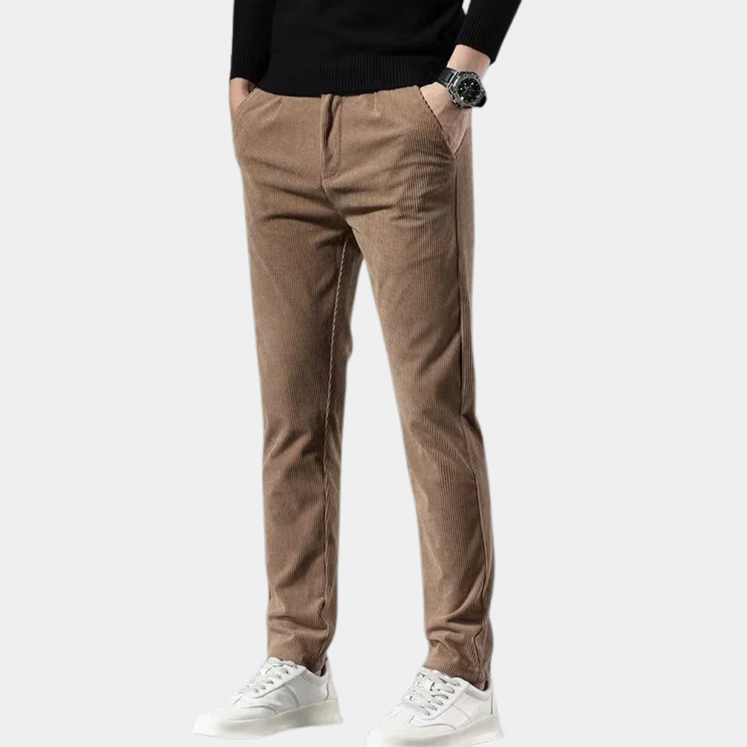 Murphy Mode | Men’s Corduroy Straight Slim Fit Pants