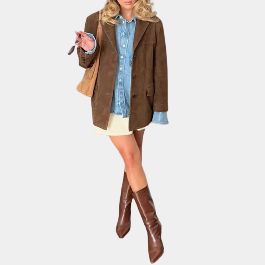 Murphy Mode | Women’s Retro Lapel Jacket with Pockets