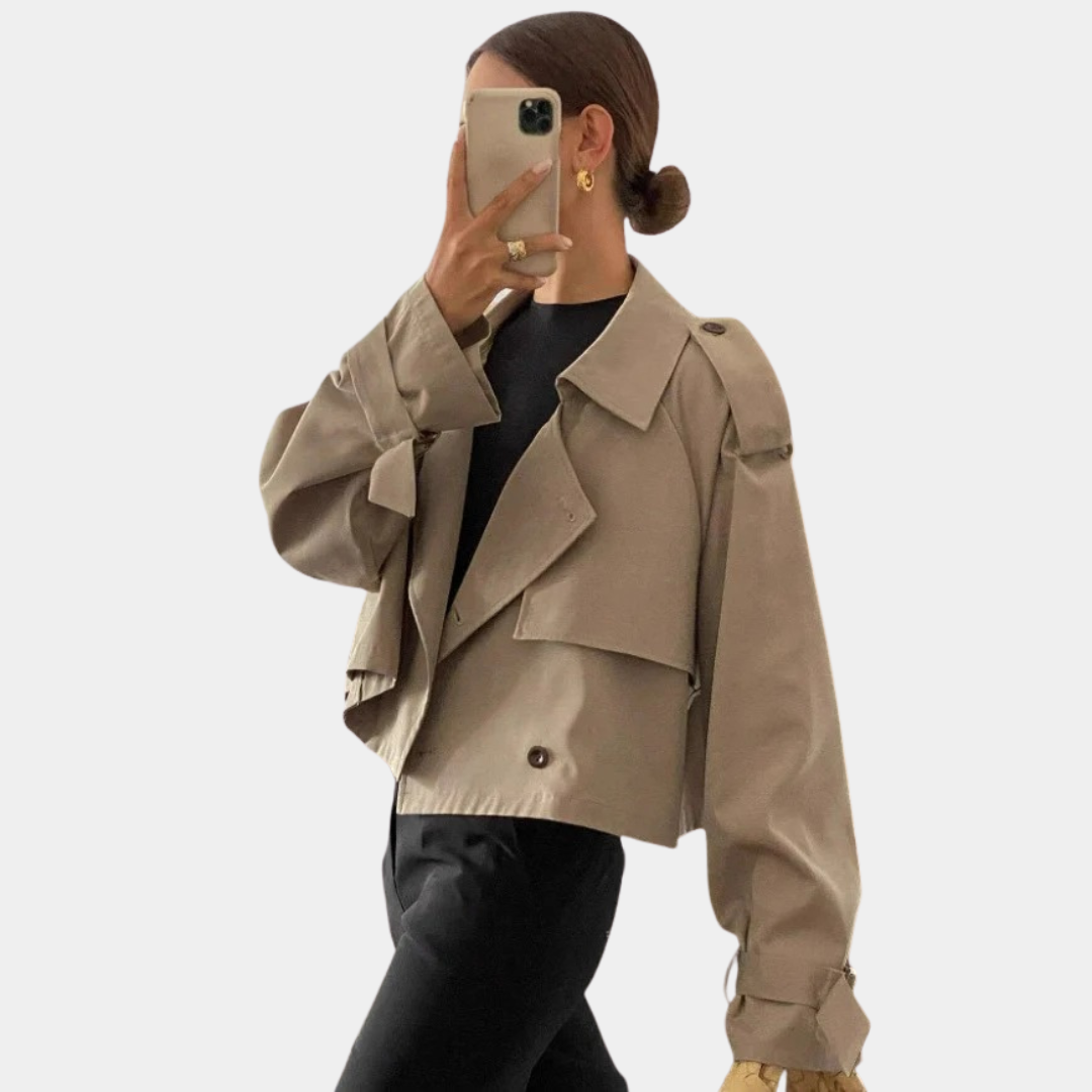 Murphy Mode | Women’s Retro Short Trench Coat