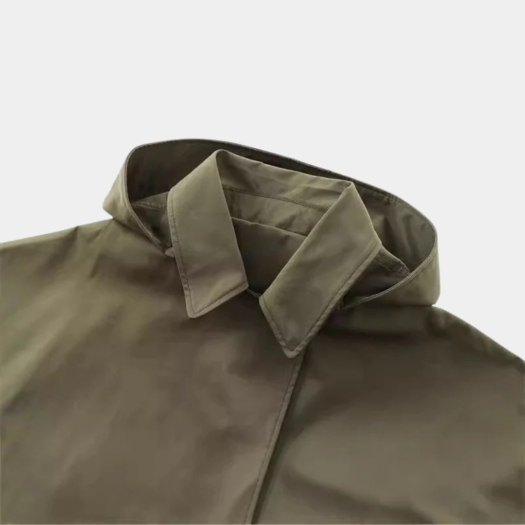 Murphy Mode | Short Trench Coat Women Green