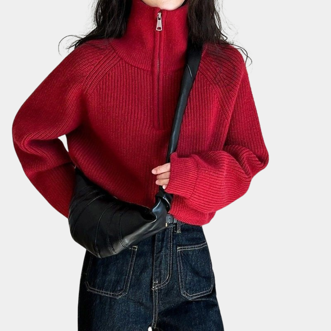 Murphy Mode | Half Zip Sweater for Women