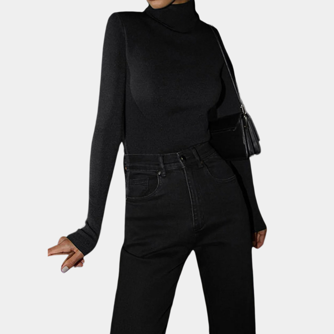 Murphy Mode | Turtleneck Top women with Long Sleeve