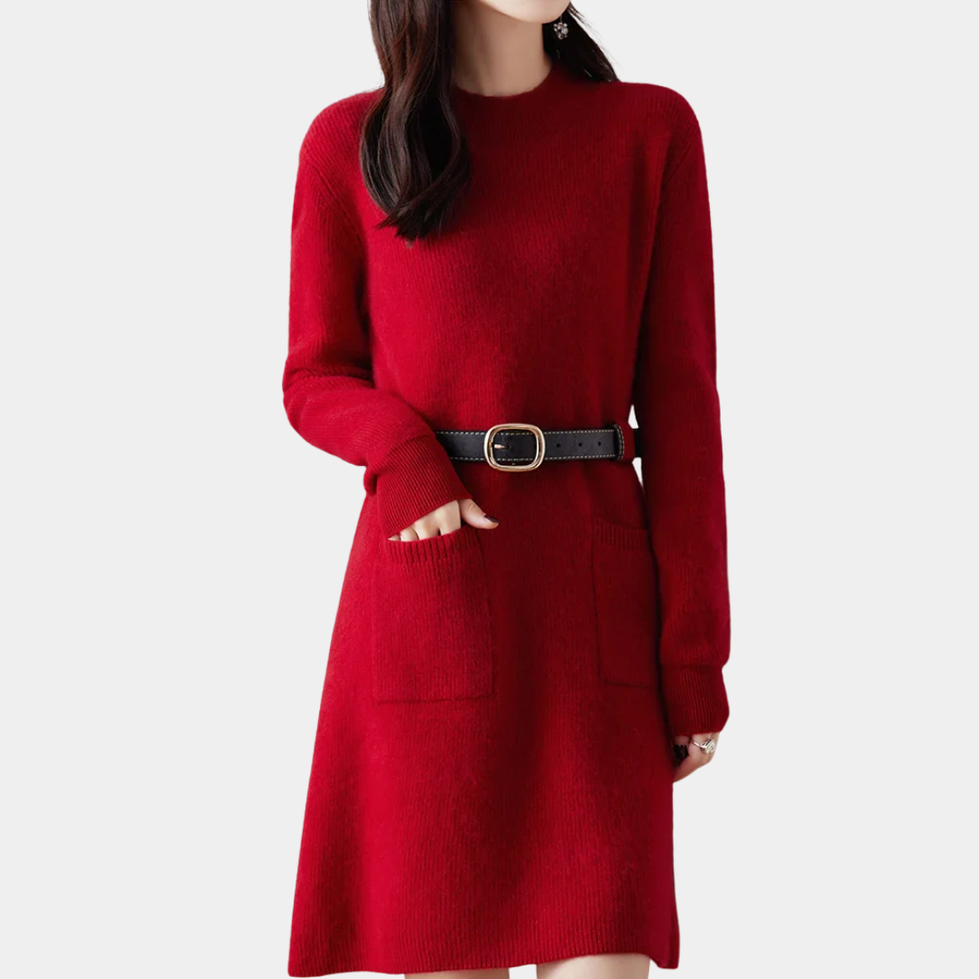 Murphy Mode | Women’s Knitted 100% wool Warm Dress