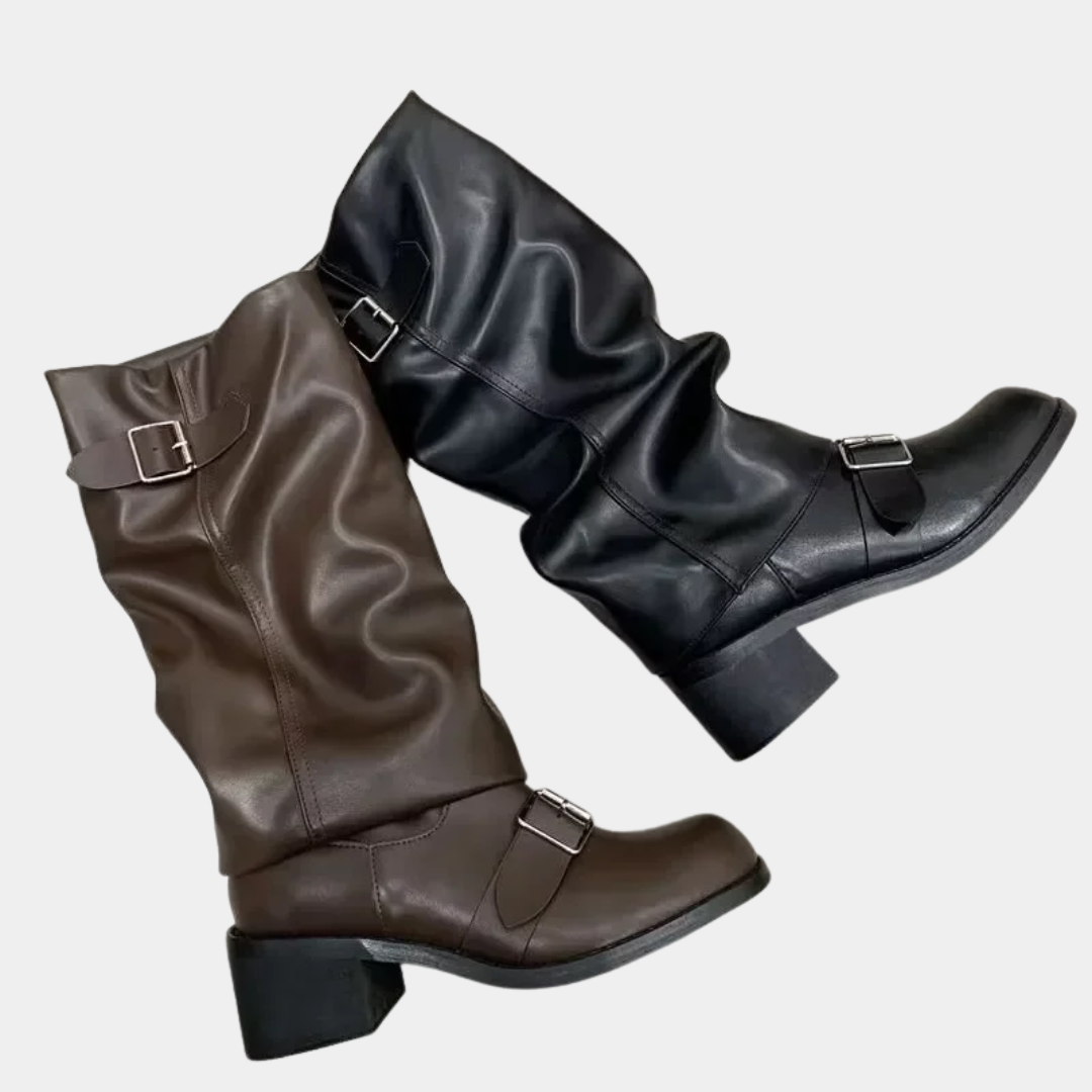 Murphy Mode Studio | Chunky Heel Knee High Boots Women