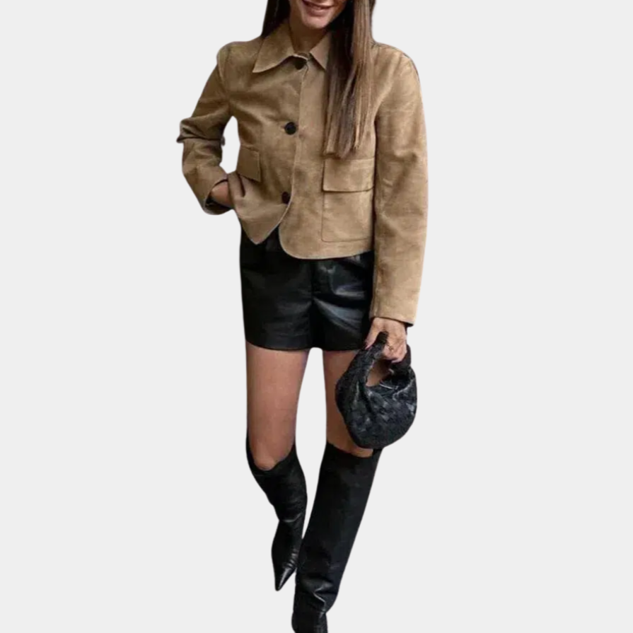 Murphy Mode | Women’s Suede Short Leather Jacket