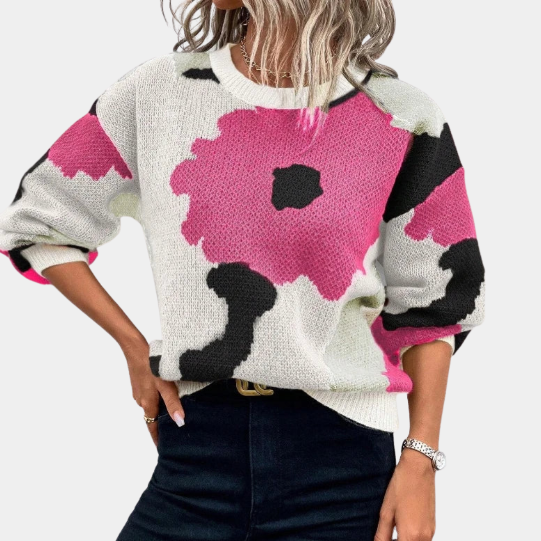 Murphy Mode | Women’s Cozy Floral Print Sweater