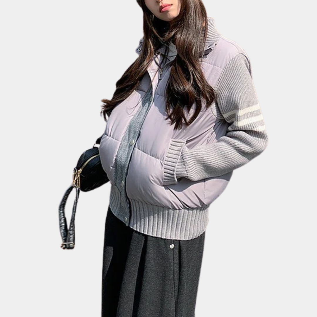 Murphy Mode | Knitted Hybrid Puffer Jacket Women