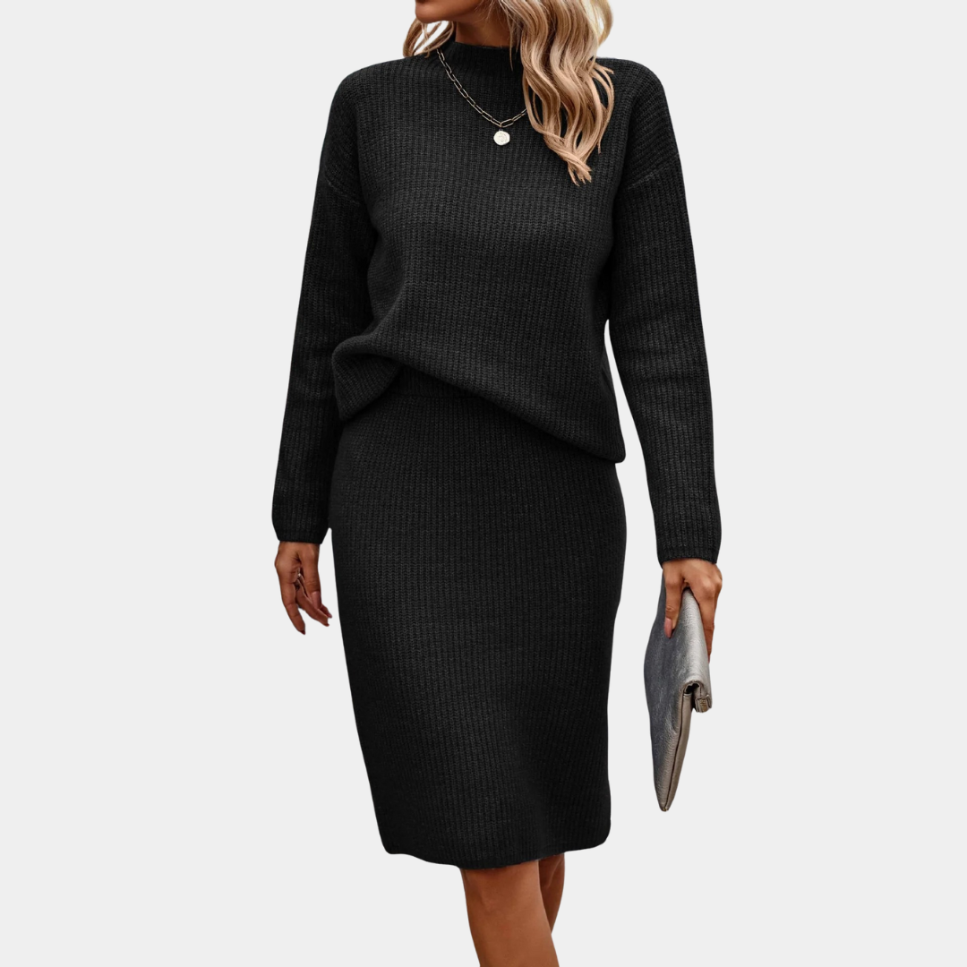 Murphy Mode | Women’s Long Sleeve Mock Neck Sweater Set
