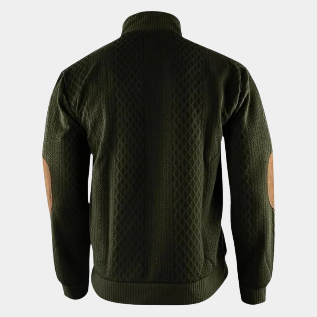 Murphy Mode | Men’s Stand Collar Jacquard Sweater