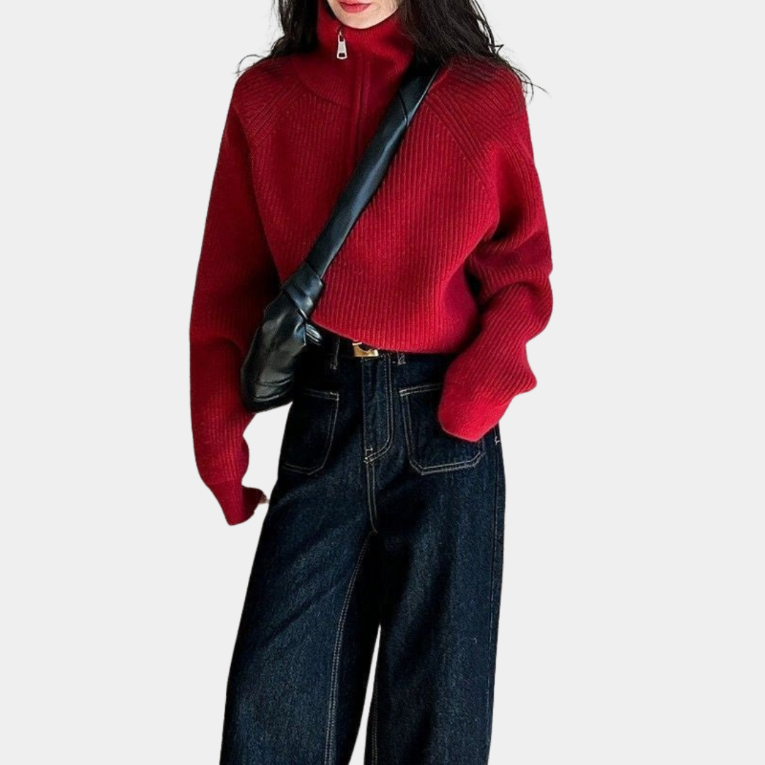 Murphy Mode | Half Zip Sweater for Women