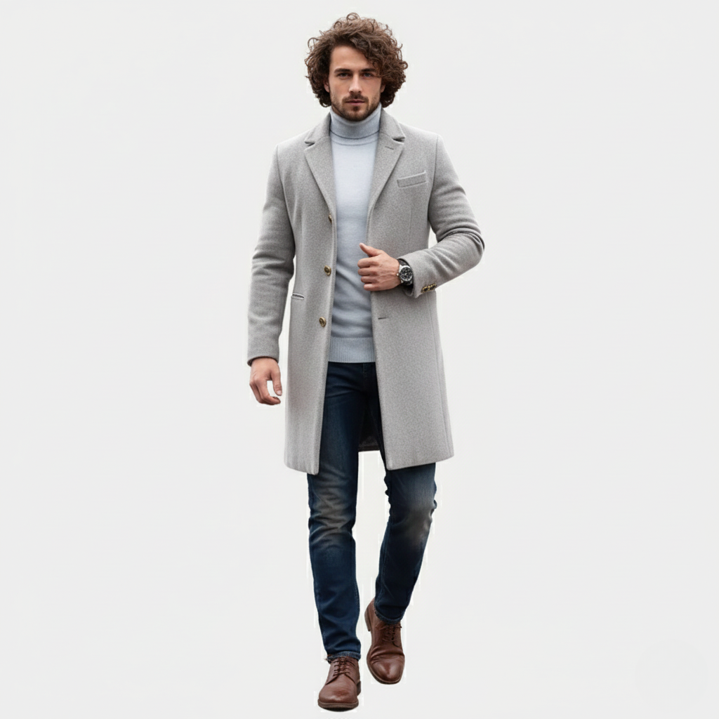 Murphy Mode | Men’s British Style Woolen Trench Coat