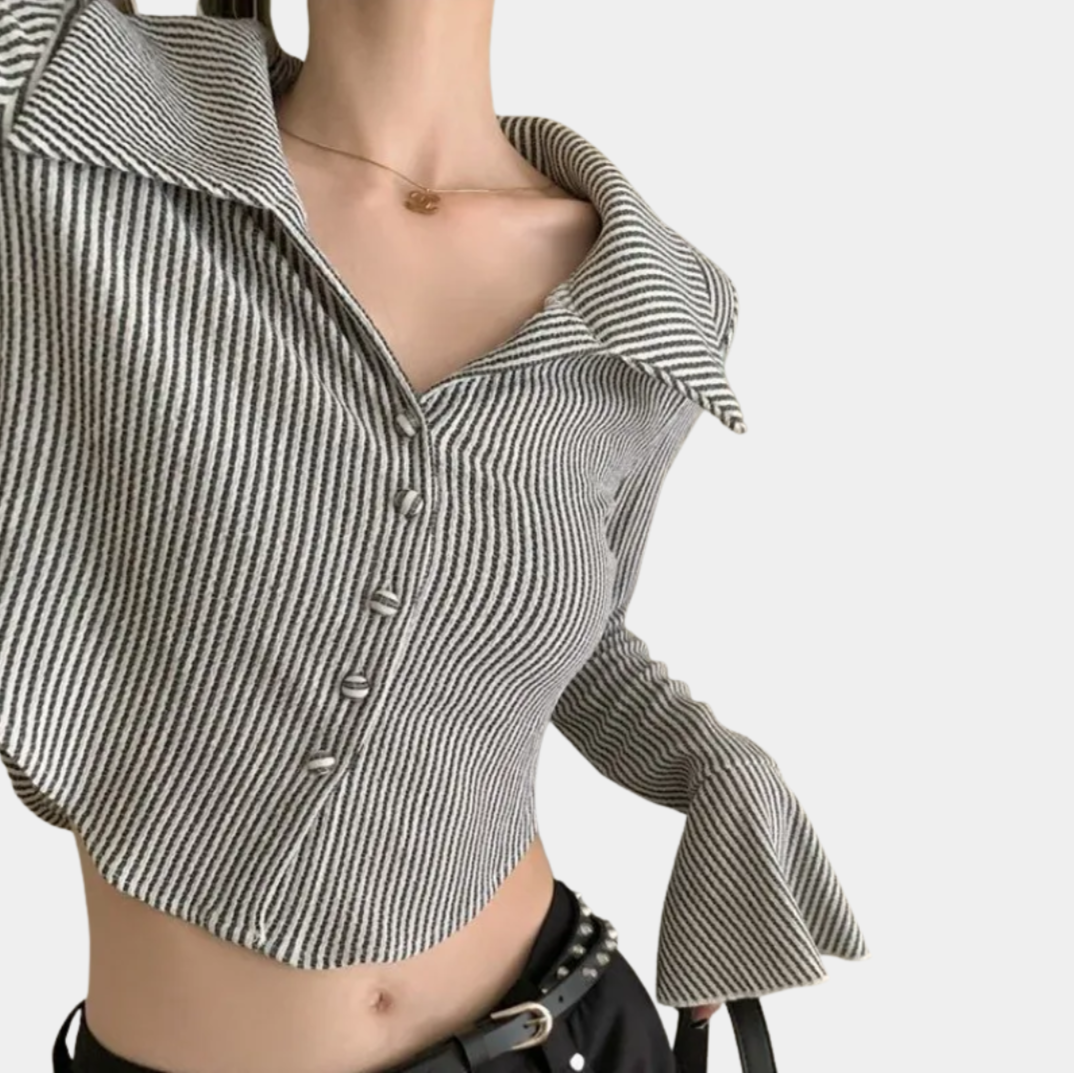 Murphy Mode | Women’s Striped Slim Fit Top