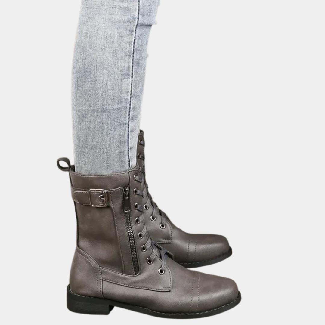 Murphy Mode | Zipper Leather Boots Women