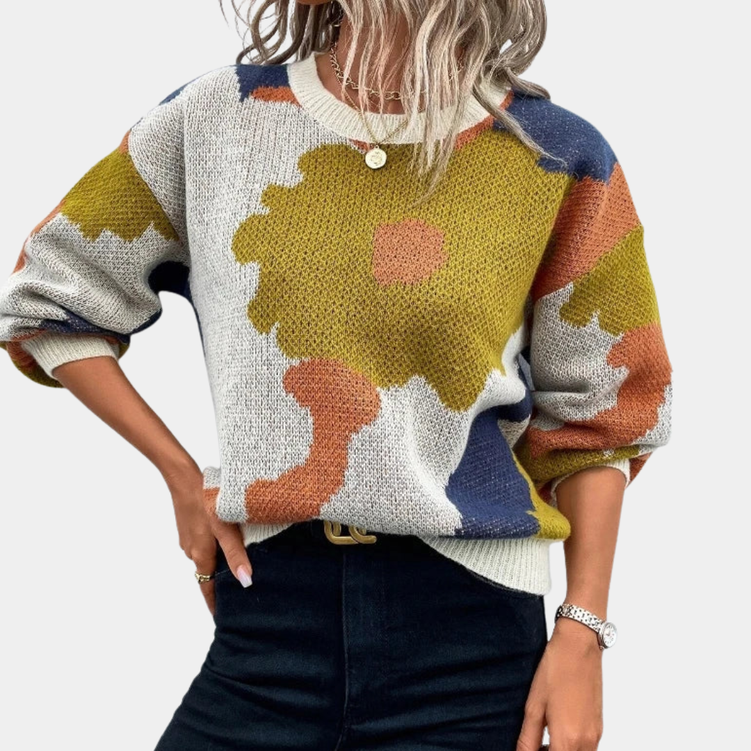 Murphy Mode | Women’s Cozy Floral Print Sweater