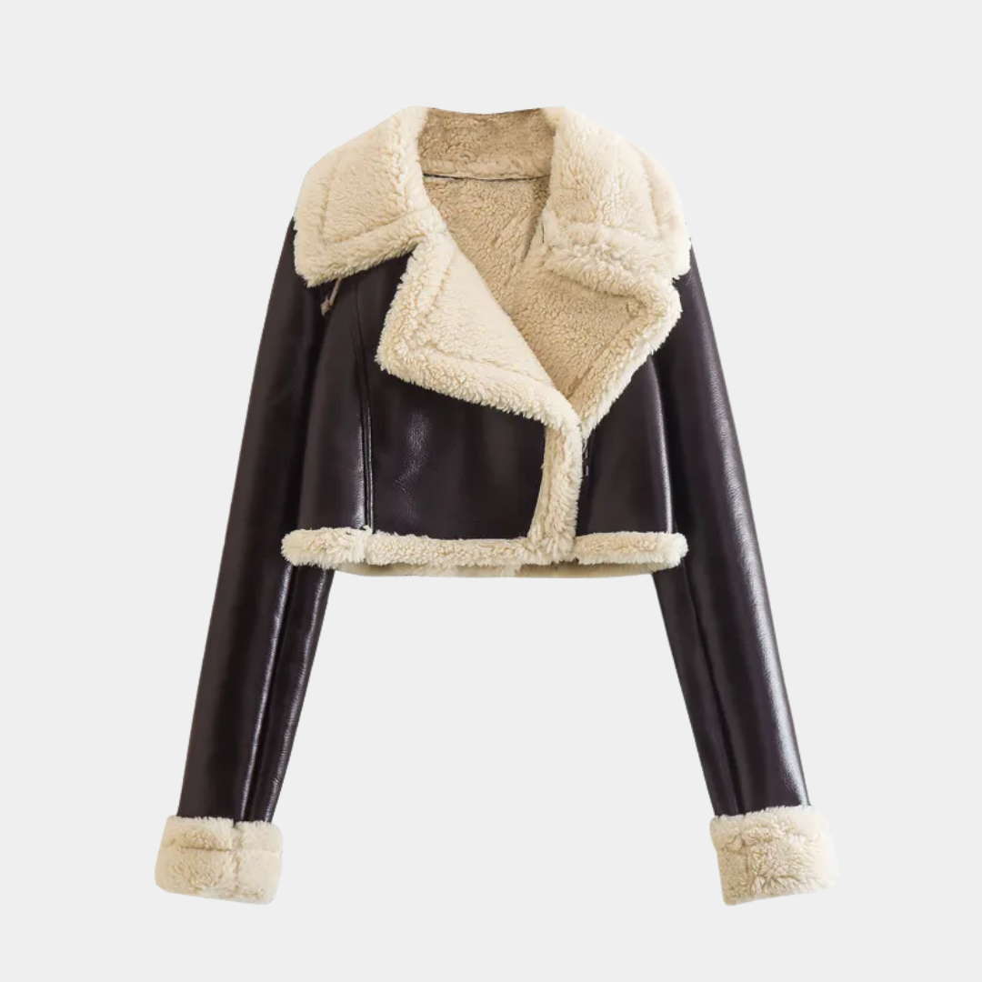 Murphy Mode | Women’s Short Fur Leather Jacket