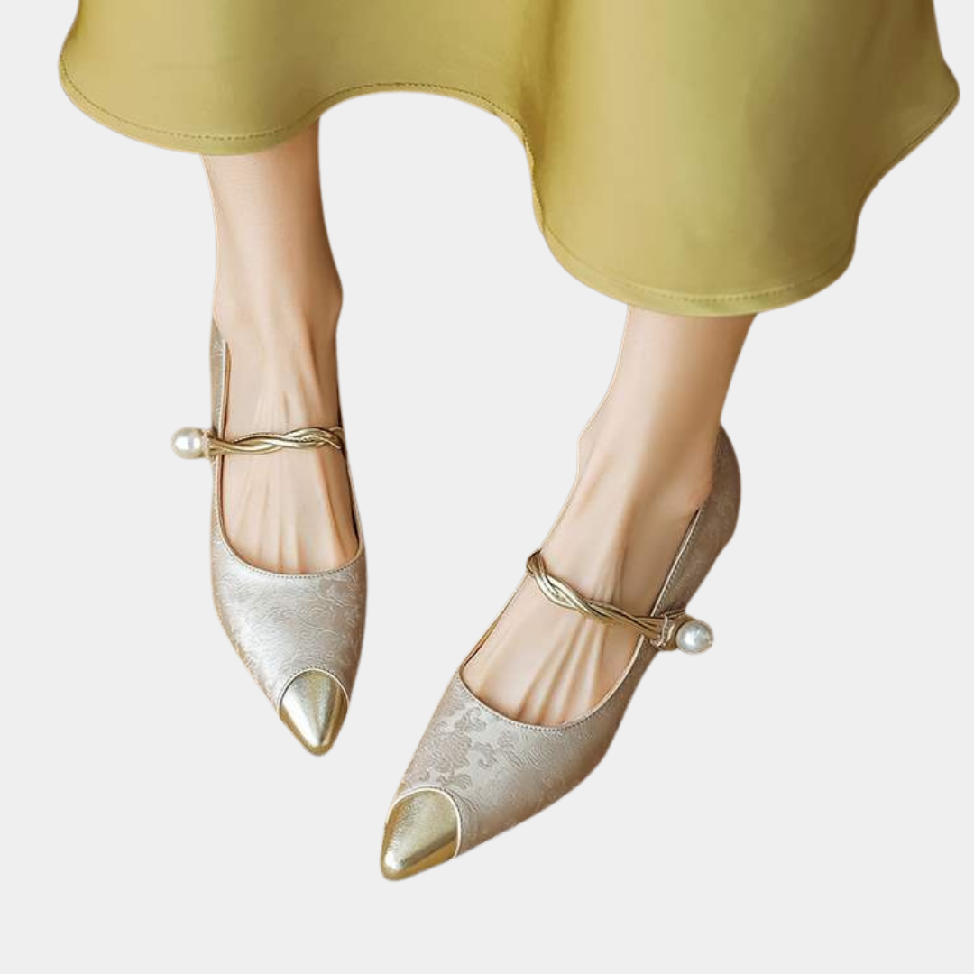 Murphy Mode | Women’s Mid Heel Satin Shoes