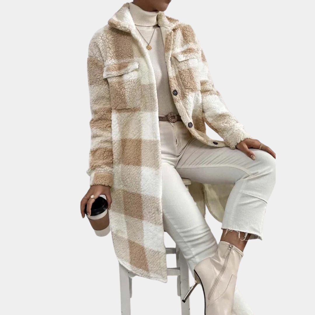 Murphy Mode | Women’s Check Teddy Coat