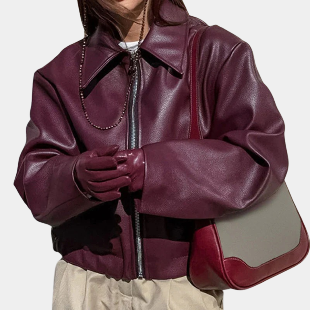 Murphy Mode | Women’s Leather Zipper Jacket