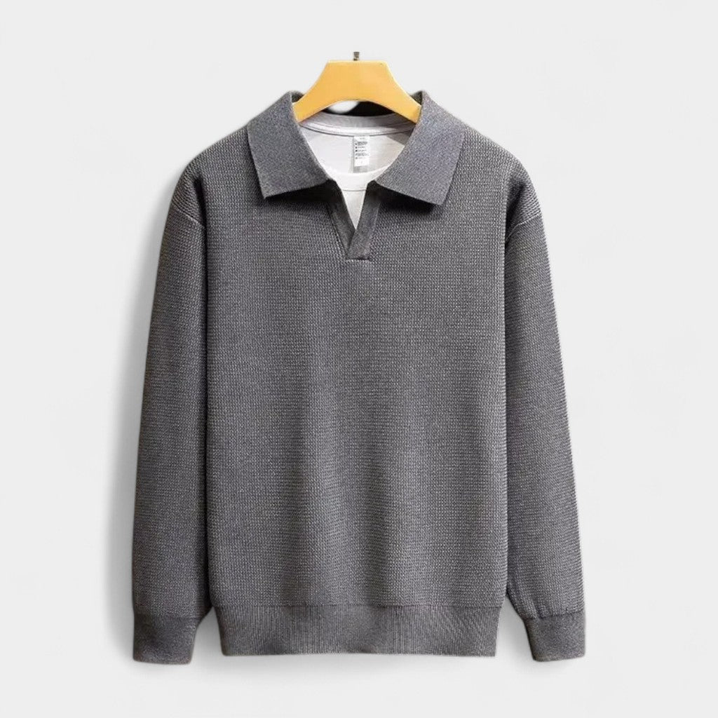Murphy Mode | Men’s Knitted Polo Sweater